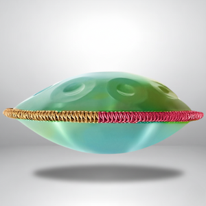 Handpan Vert 10 Notes - Gamme Ré Mineur Kurd (440 Hz)