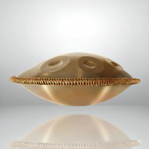 Handpan Doré 10 Notes - Gamme Ré Mineur Kurd (440 Hz)