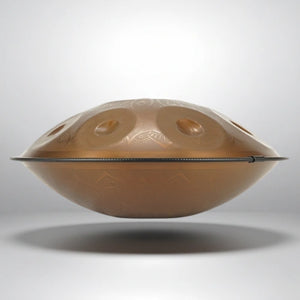 Handpan Mantra Doré 10 Notes - Gamme Ré Mineur Kurd (440 Hz)