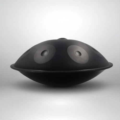 Handpan Noir 9 Notes - Gamme Ré Mineur Kurd (440 Hz)