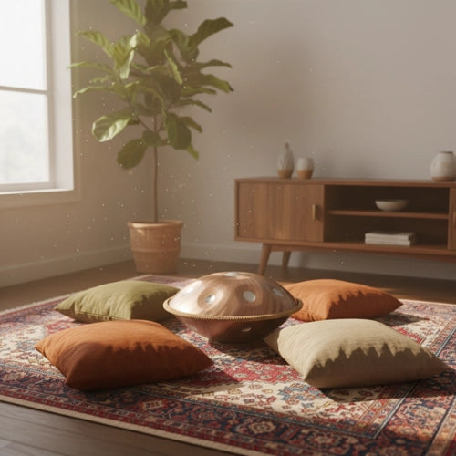 Handpan Tourbillon Bronze 10 Notes - Gamme Ré Mineur Kurd (440 Hz)