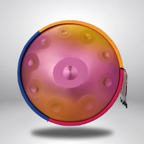 Handpan Rose/Doré 10 Notes - Gamme Ré Mineur Kurd (440 Hz)