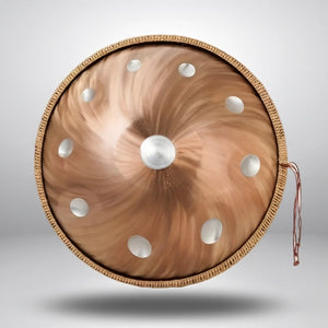 Handpan Tourbillon Bronze 10 Notes - Gamme Ré Mineur Kurd (440 Hz)