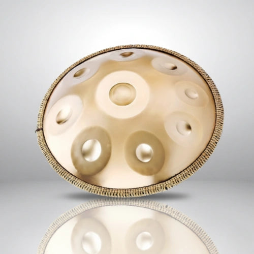 Handpan Doré 9 Notes - Gamme Ré Mineur Kurd (440 Hz)