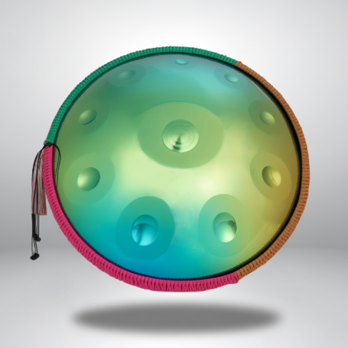 Handpan Vert 10 Notes - Gamme Ré Mineur Kurd (440 Hz)