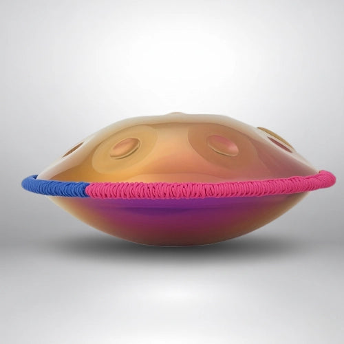 Handpan Rose/Doré 10 Notes - Gamme Ré Mineur Kurd (440 Hz)