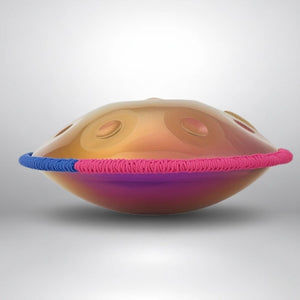 Handpan Rose/Doré 10 Notes - Gamme Ré Mineur Kurd (440 Hz)