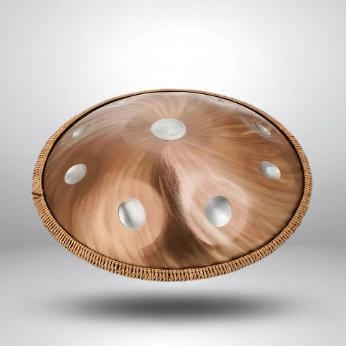 Handpan Tourbillon Bronze 10 Notes - Gamme Ré Mineur Kurd (440 Hz)