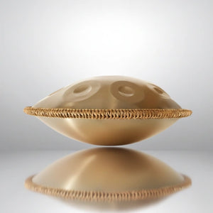 Handpan Doré 9 Notes - Gamme Ré Mineur Kurd (440 Hz)