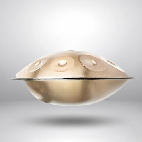 Handpan Doré 10 Notes - Gamme Ré Mineur Kurd (440 Hz)