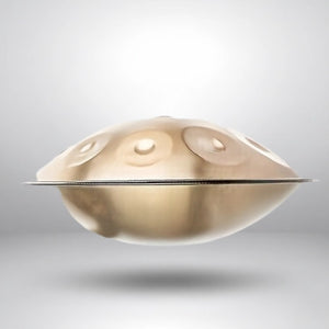 Handpan Doré 10 Notes - Gamme Ré Mineur Kurd (440 Hz)