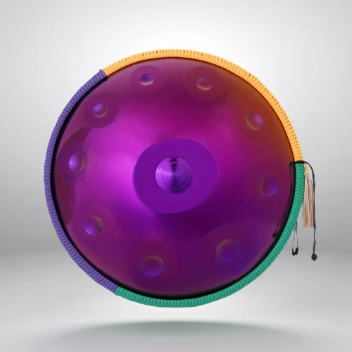 Handpan Violet 10 Notes - Gamme Ré Mineur Kurd (440 Hz)