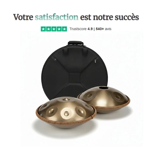Handpan Bronze 6 Notes (440 Hz) + Housse Transportable